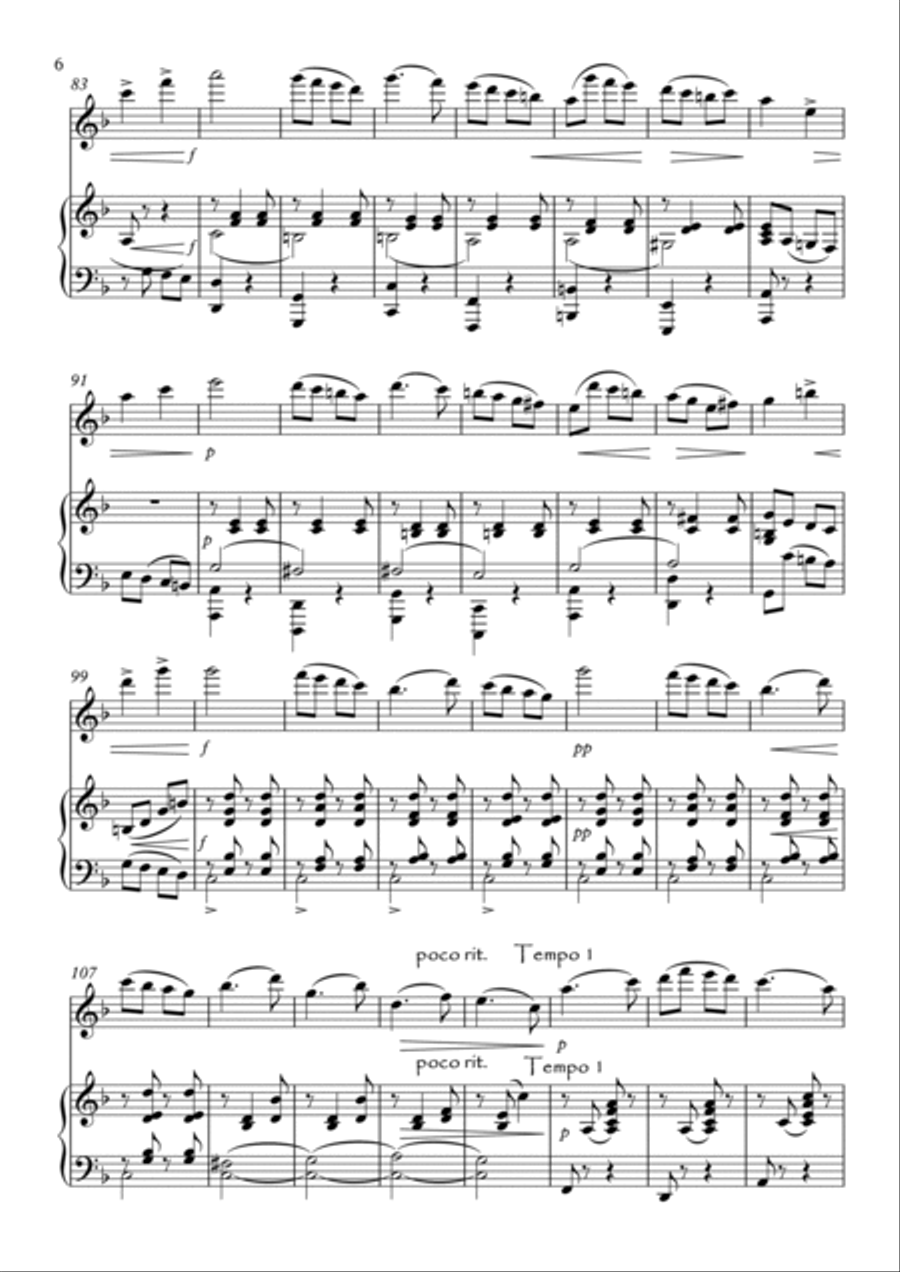 Four Short Pieces Four Short Pieces Flute Solo scores gallery preview page 6