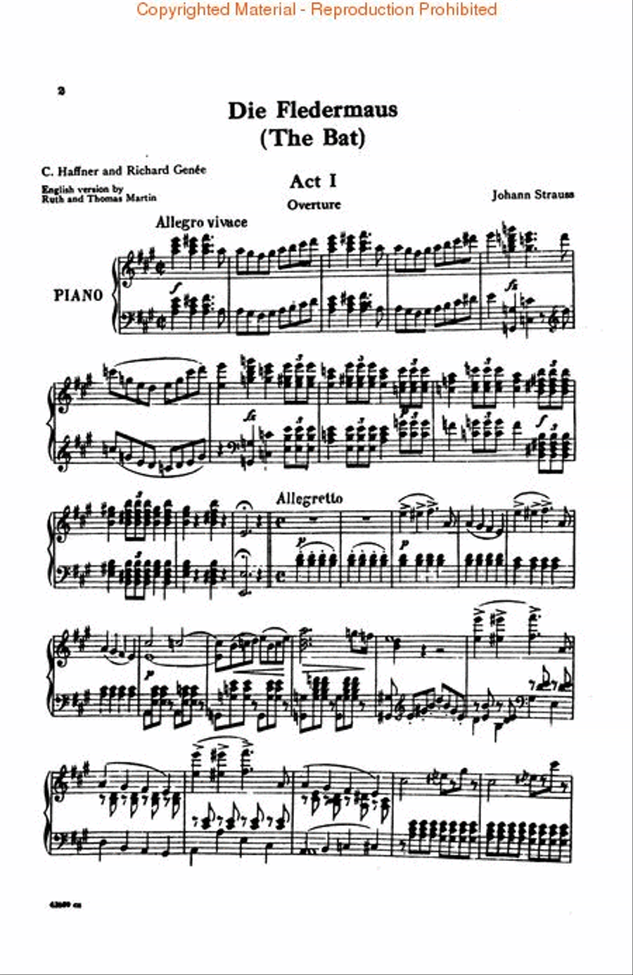 Die Fledermaus Die Fledermaus Voice scores gallery preview page 2