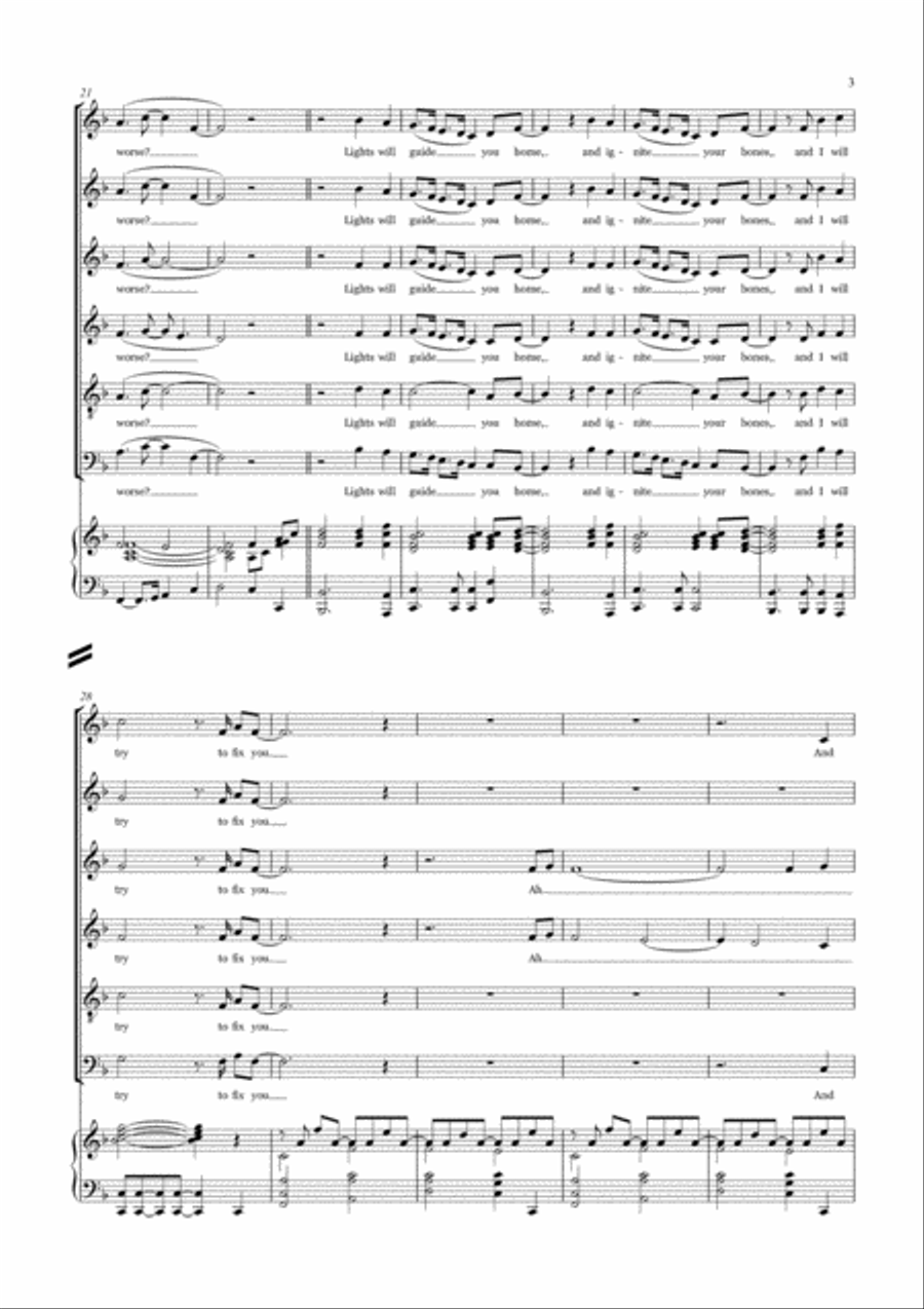 Fix You Divisi scores gallery preview page 3