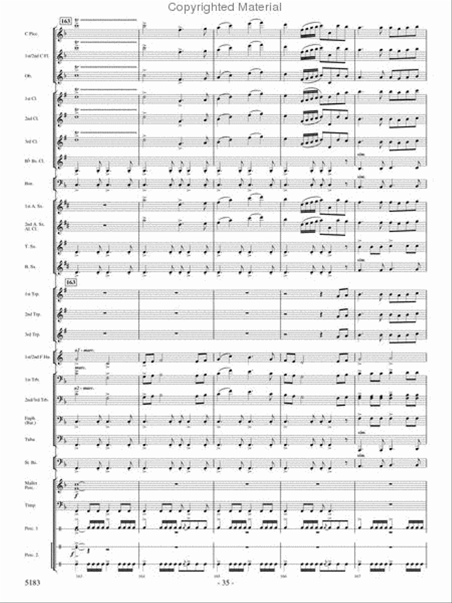 Portrait of Freedom Concert Band scores gallery preview page 34
