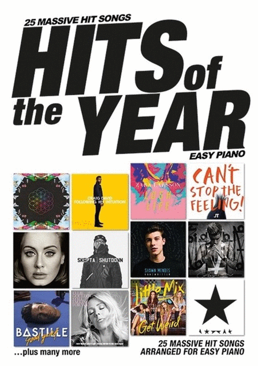 Hits Of The Year 2016 Easy Piano