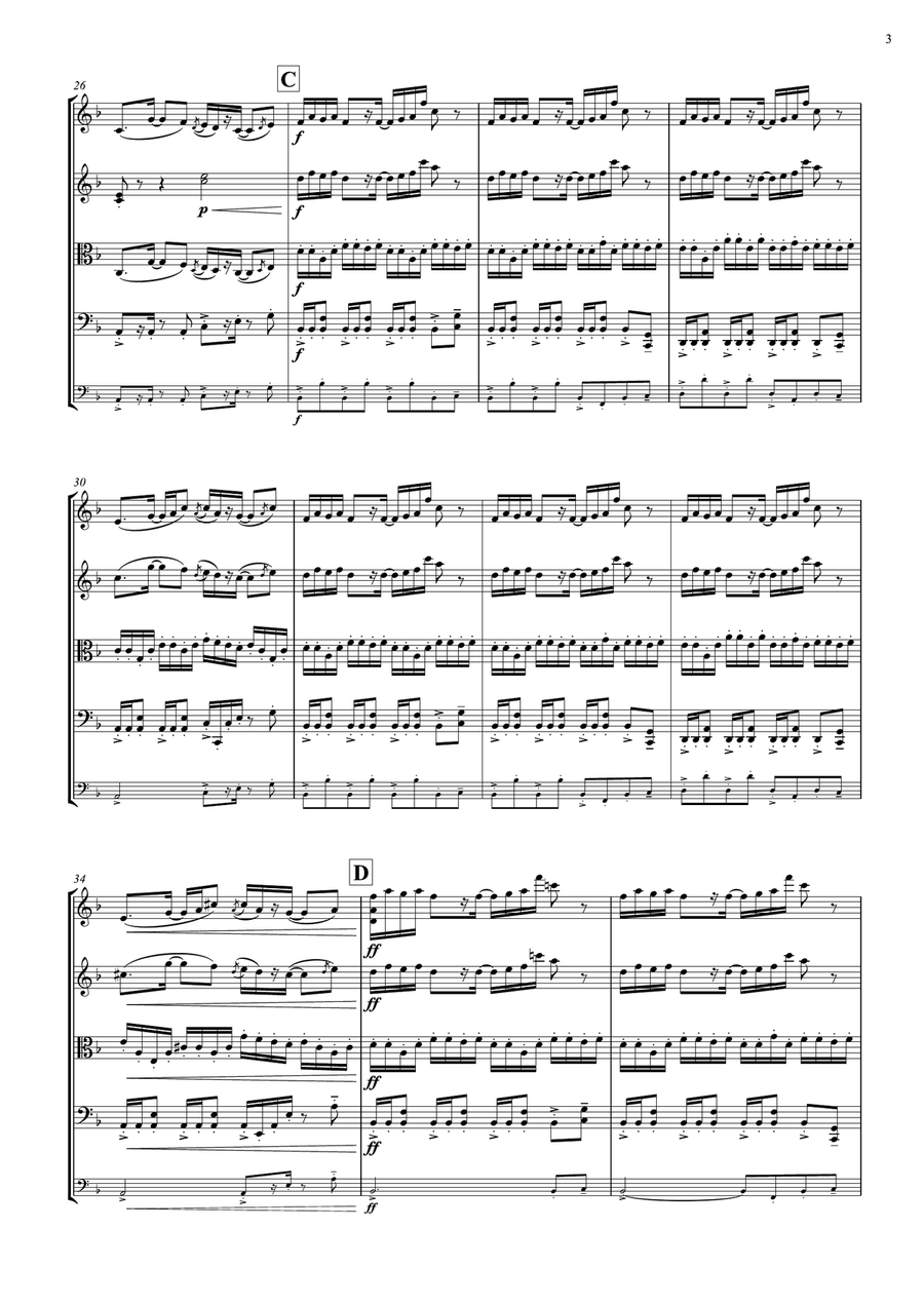 ASGORE (from Undertale) ASGORE (from Undertale) String Quartet scores gallery preview page 3