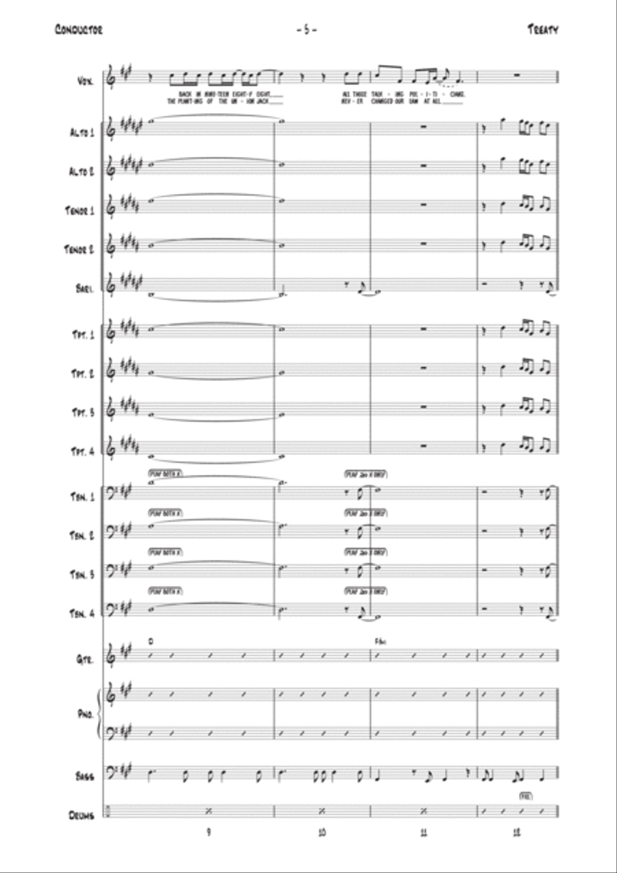 Treaty Jazz Ensemble scores gallery preview page 5