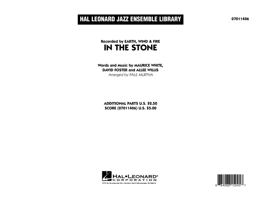 In The Stone - Full Score Score scores gallery preview page 1