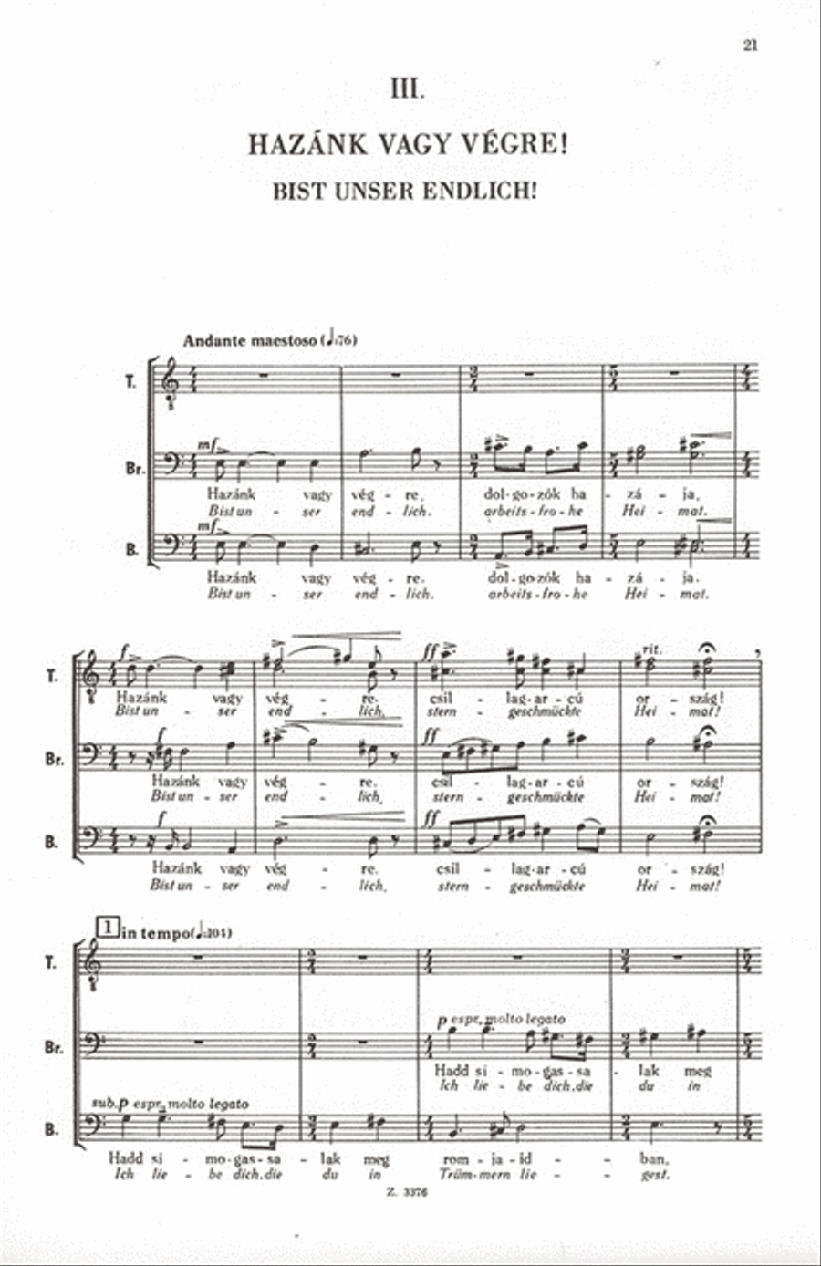 Három férfikar A Cappella scores gallery preview page 4