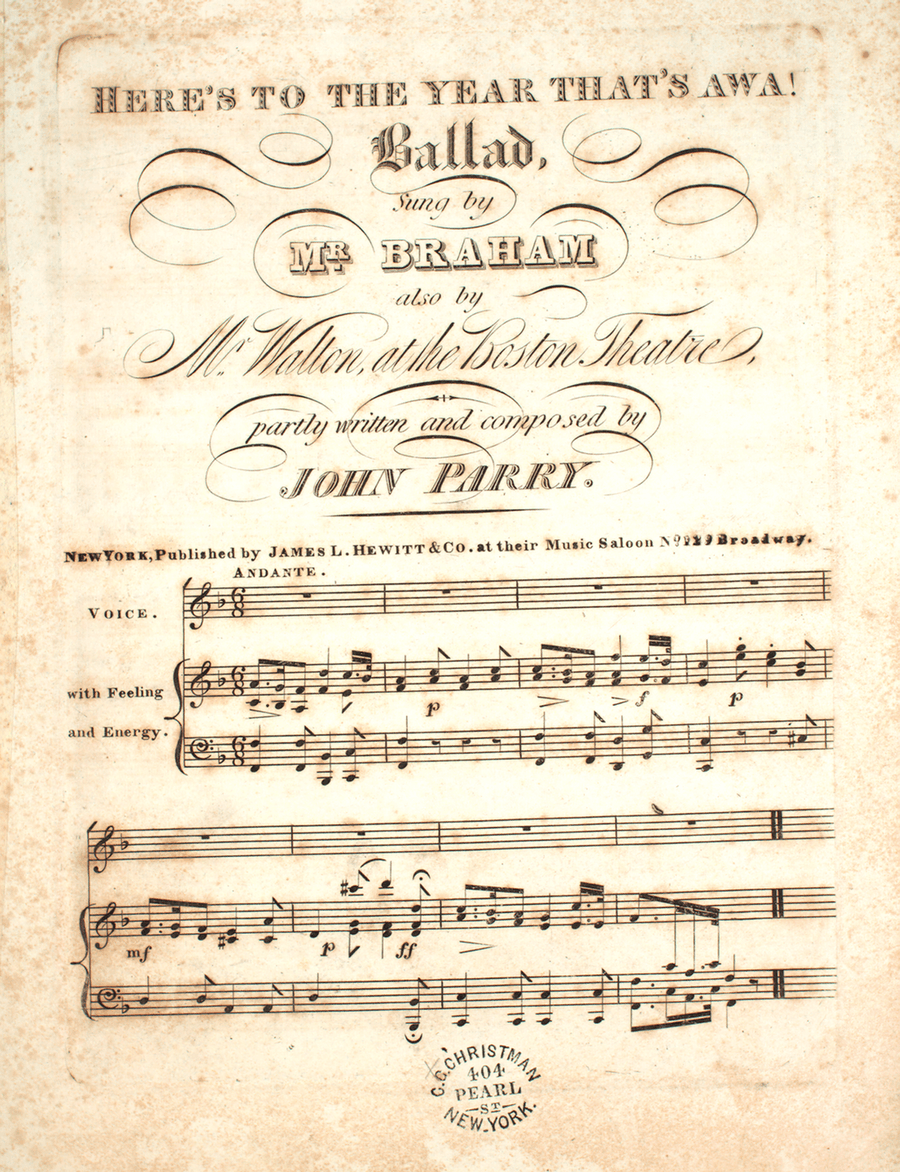 Here's to the Year That's Awa! Ballad