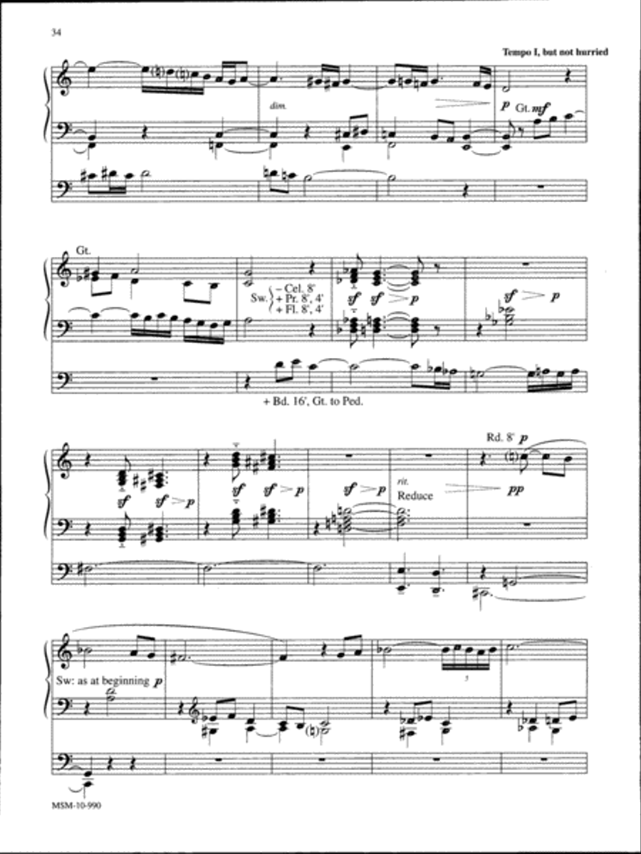 Marilyn Mason Music Library, Volume 1 Organ scores gallery preview page 14