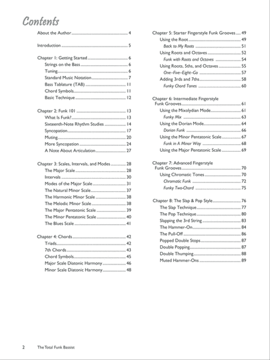 The Total Funk Bassist Bass Guitar scores gallery preview page 2