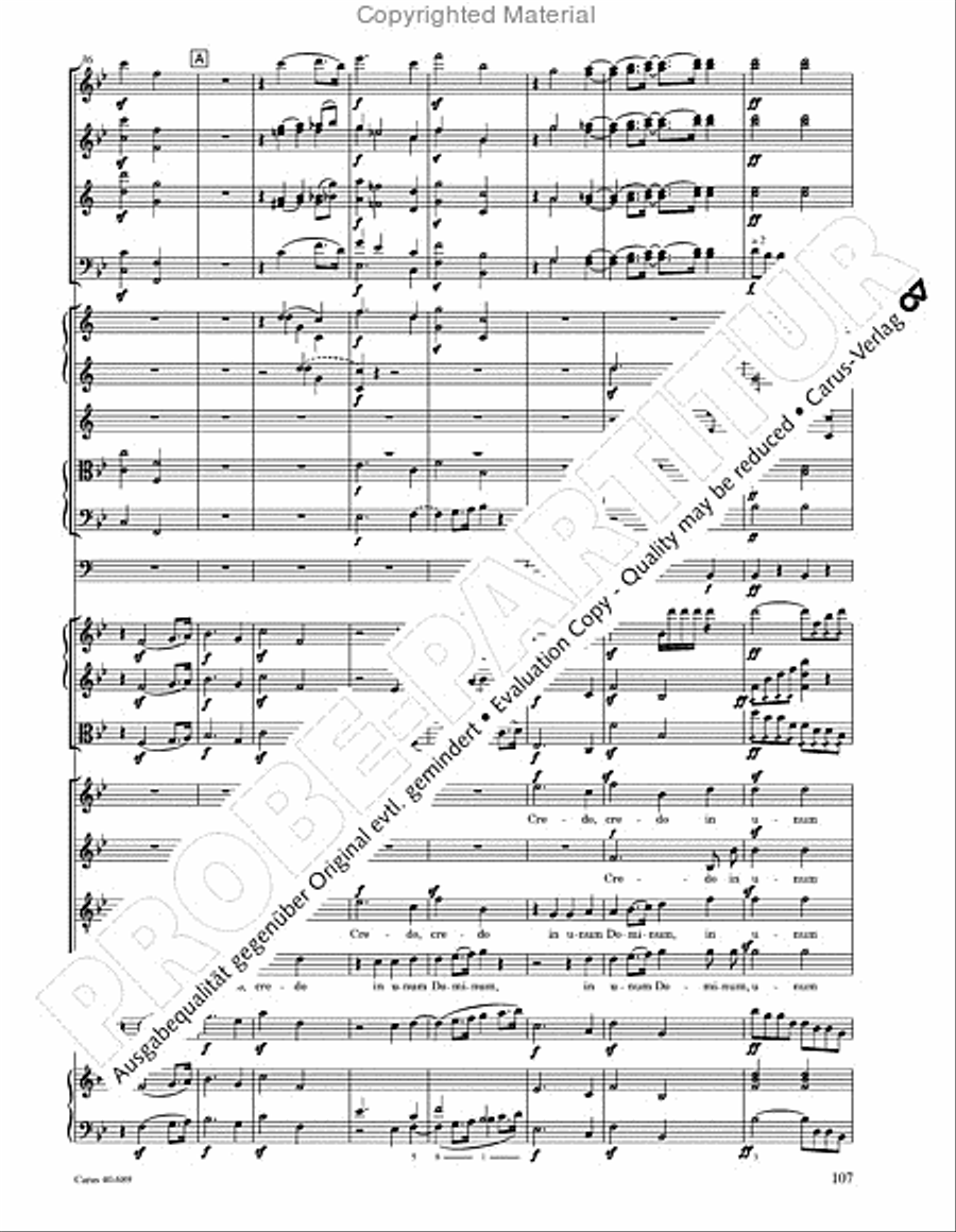 Missa solemnis Missa solemnis 4-Part scores gallery preview page 123