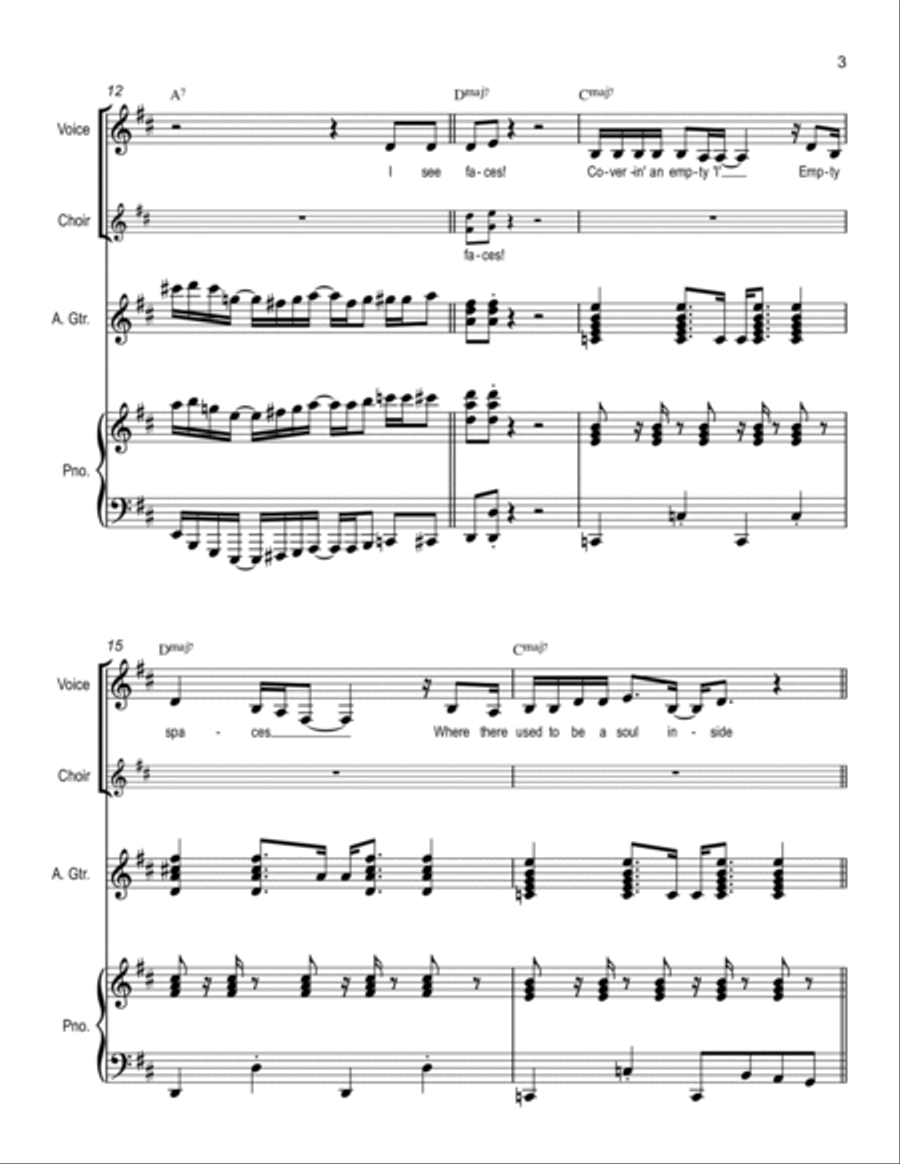 I Believe In Love Piano, Vocal, Guitar scores gallery preview page 3
