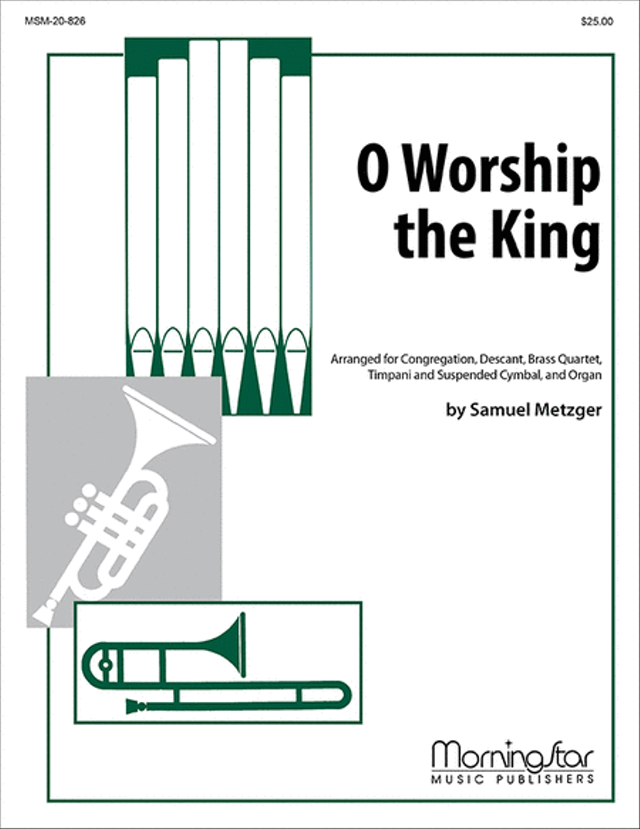 O Worship the King Choir scores gallery preview page 1