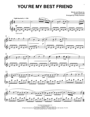 Book cover for You're My Best Friend [Classical version] (arr. Phillip Keveren)