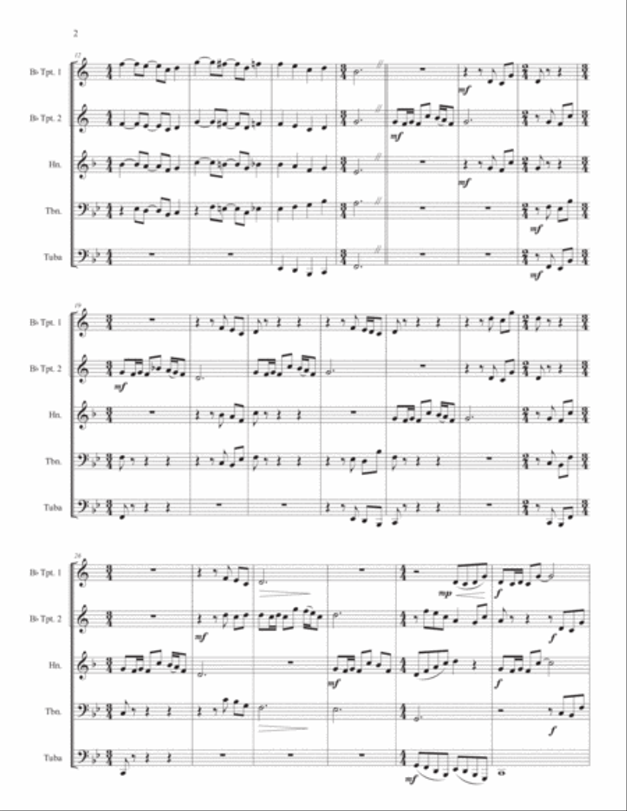 Triomphe Brass Ensemble scores gallery preview page 5