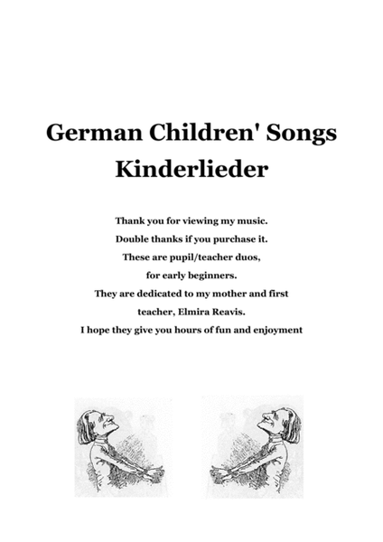 R. Bakovsky: German Childrens' Songs for Piano Duet image number null