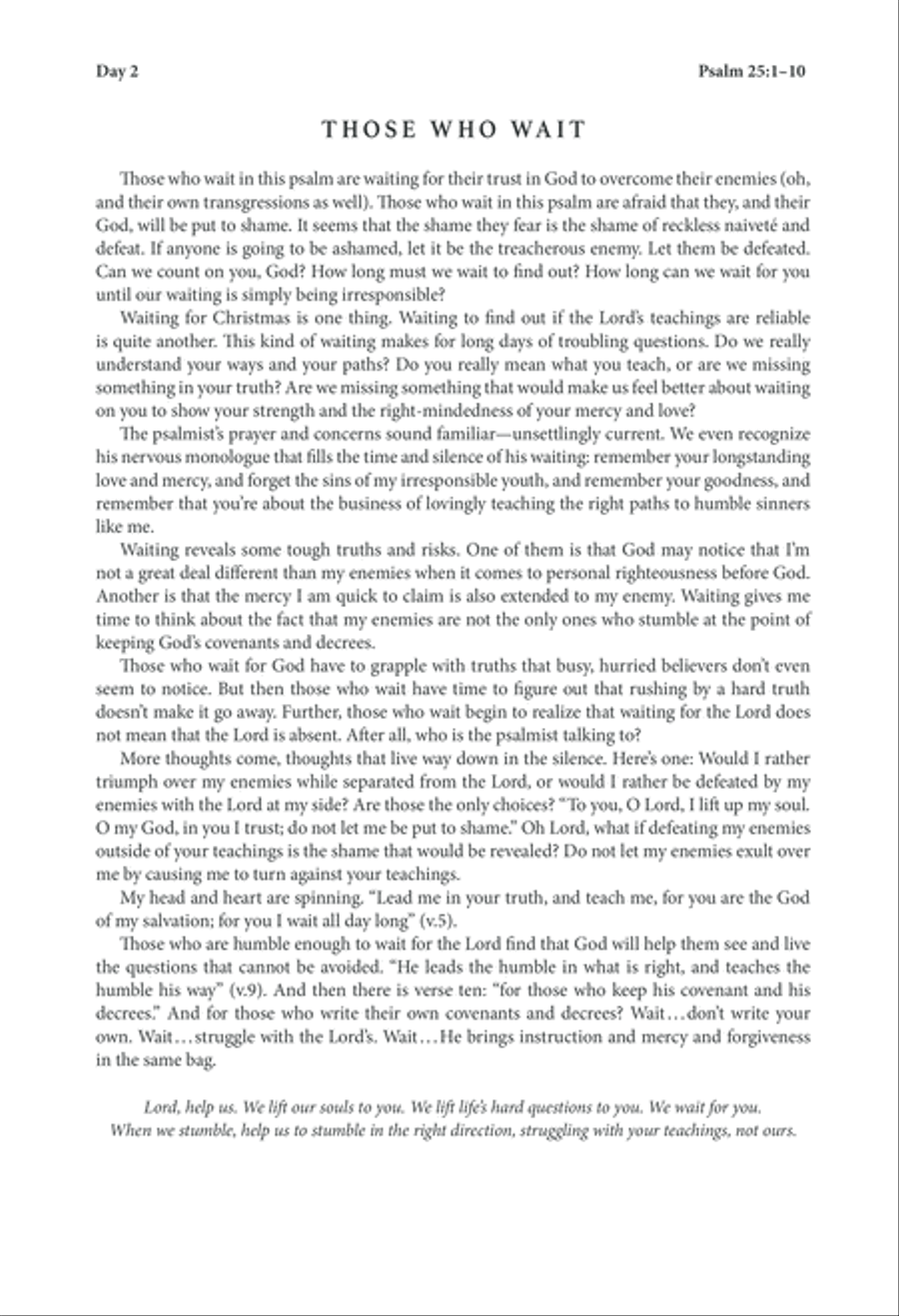 Small, Dancing Light: A Choral Service for Advent (Downloadable Devotional Guide) Choir scores gallery preview page 5