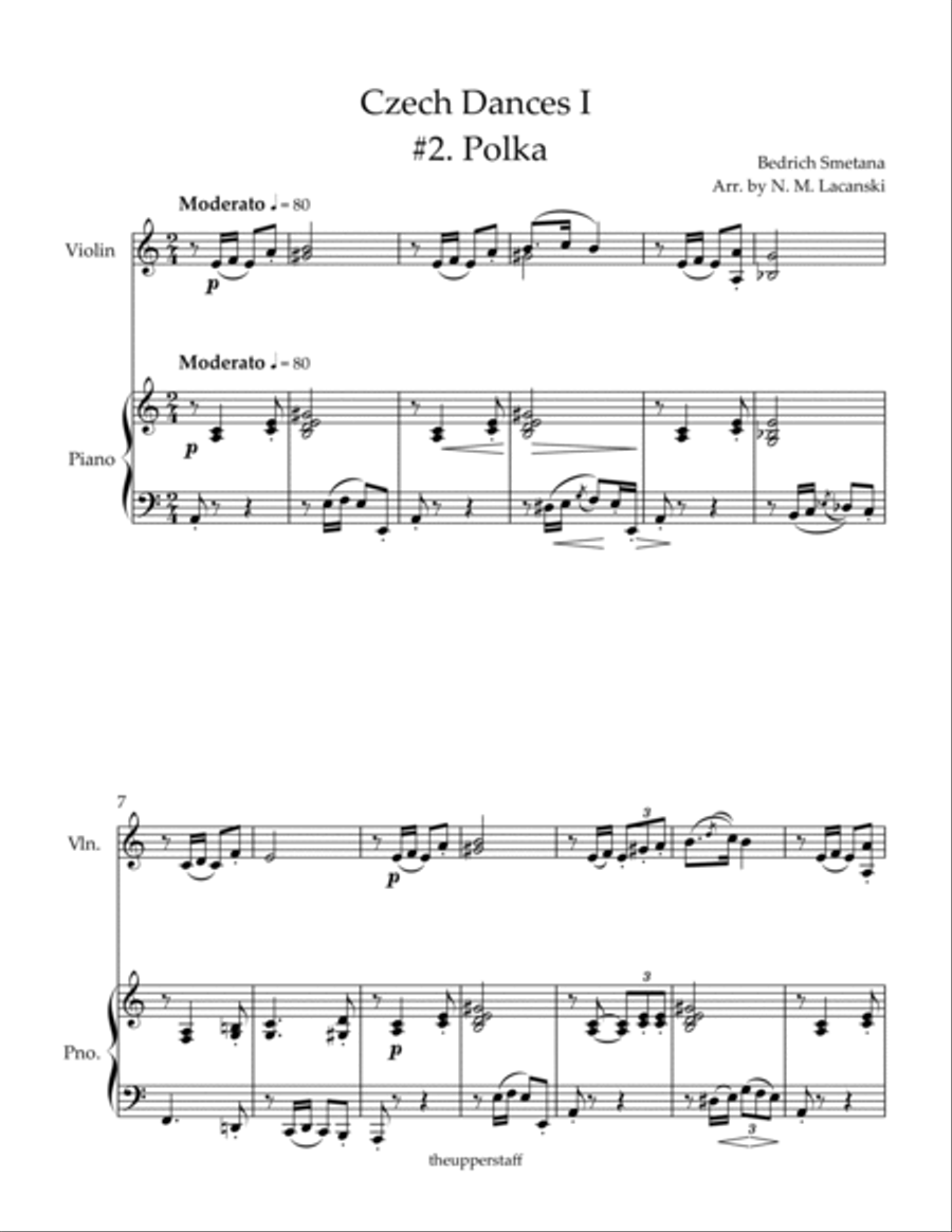 Czech Dances I #2. Polka Czech Dances I #2. Polka Violin Solo scores gallery preview page 2