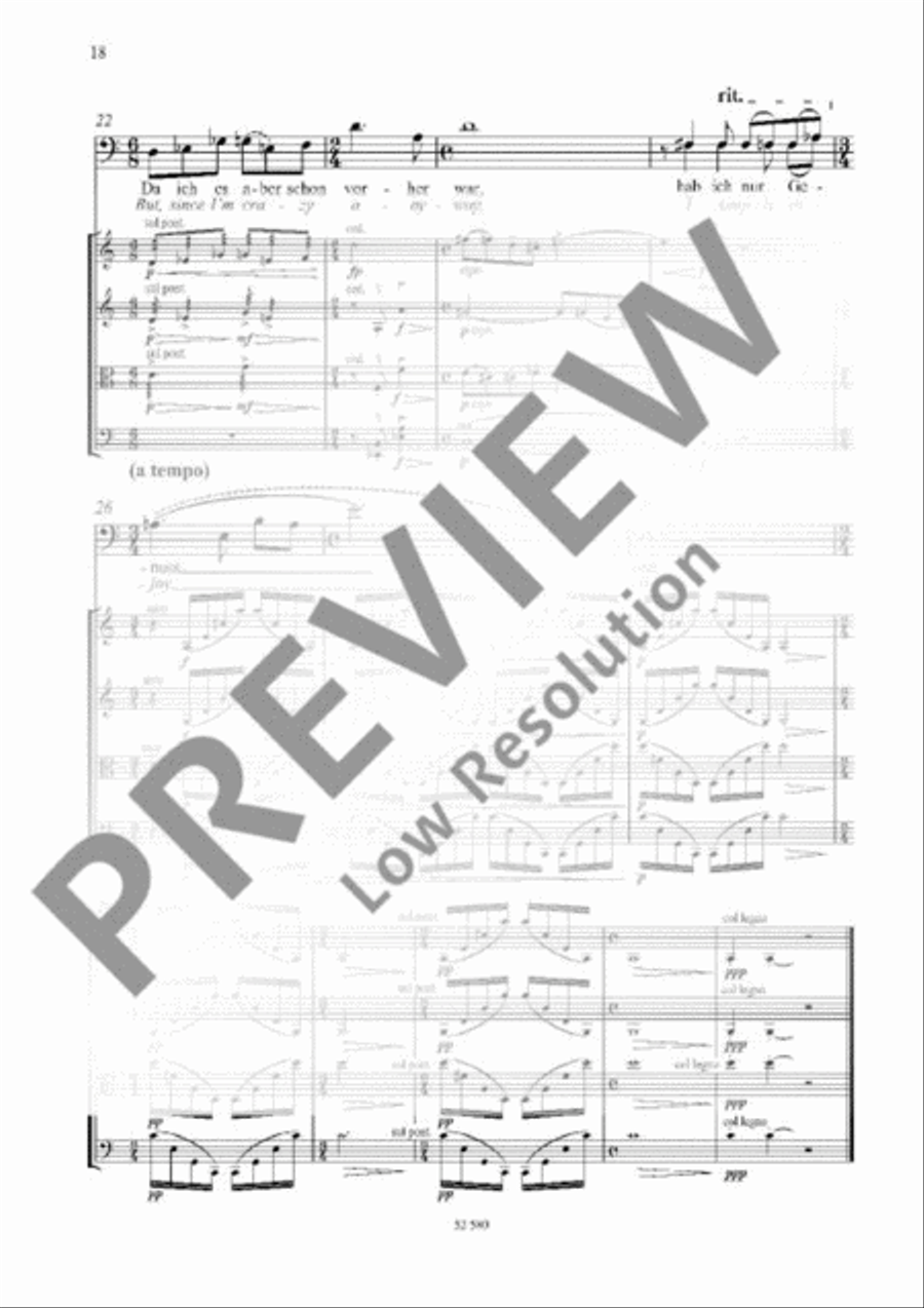 Eight Fragments from Letters of Vincent van Gogh String Quartet scores gallery preview page 17
