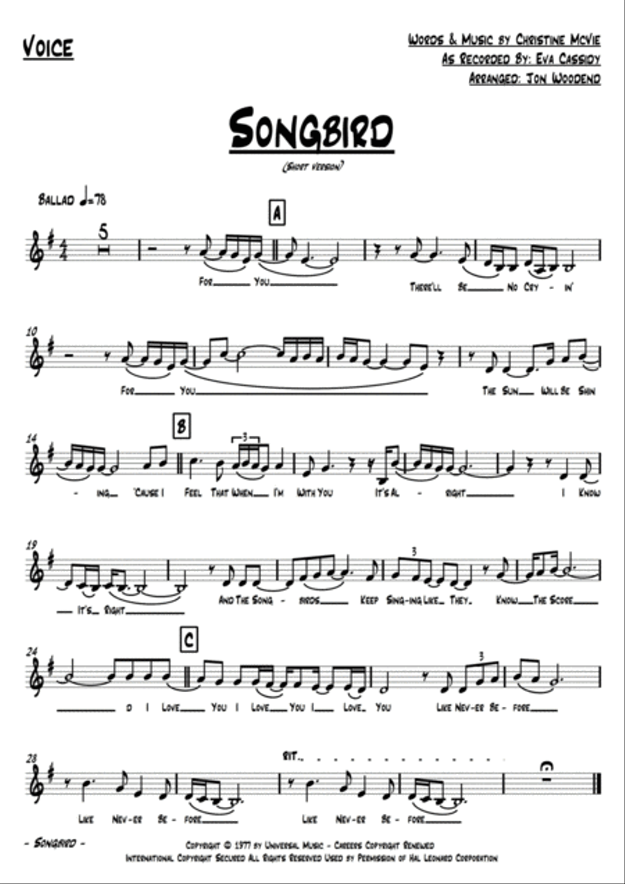 Songbird Small Ensemble scores gallery preview page 2