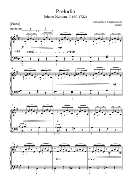 Five short melodic piano solo pieces with finger positions and mp3 image number null