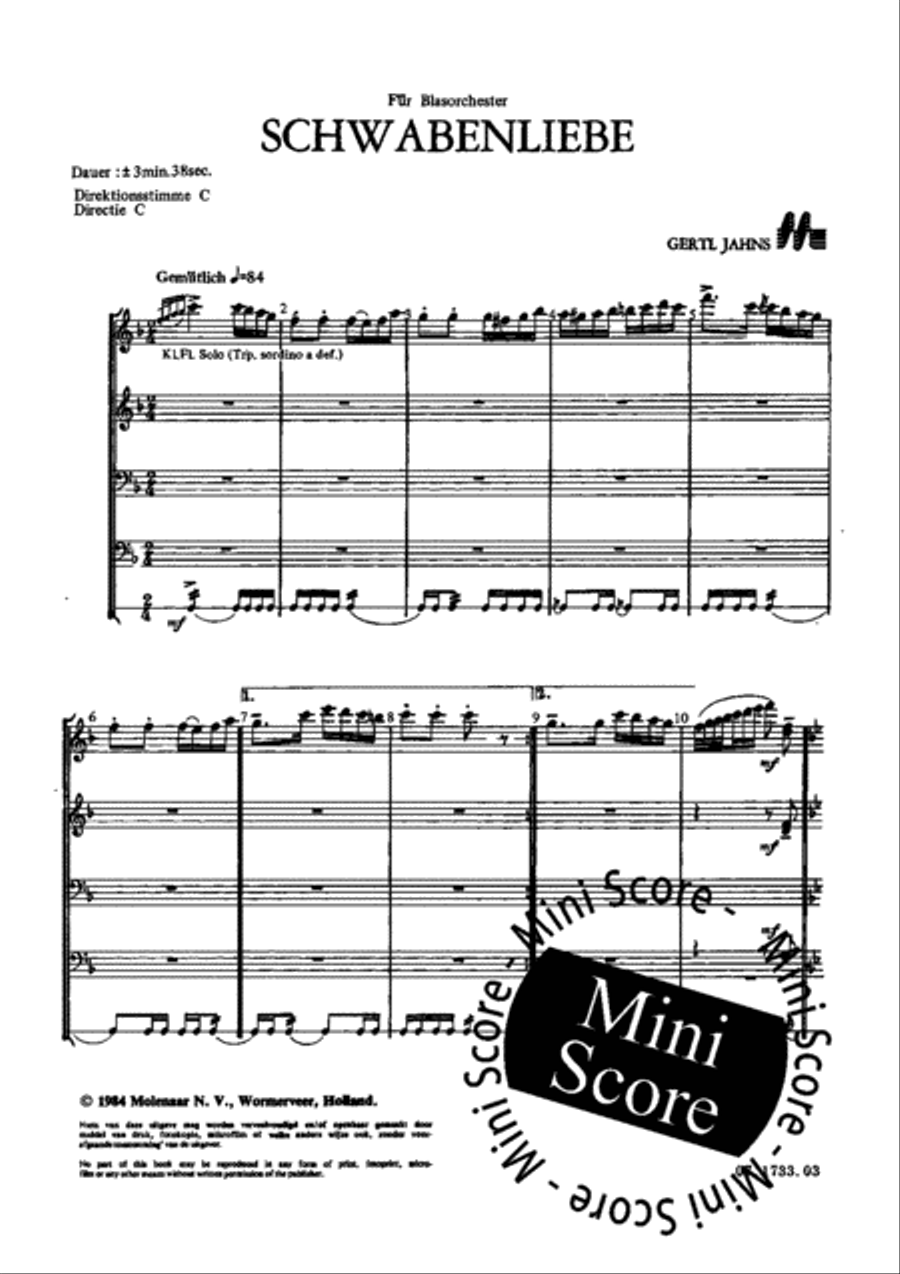 Schwabenliebe Concert Band scores gallery preview page 3