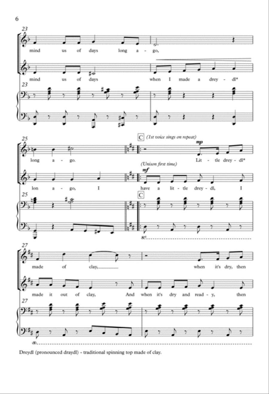 Hanukkah, Hanukkah, Happy Holiday TB scores gallery preview page 5