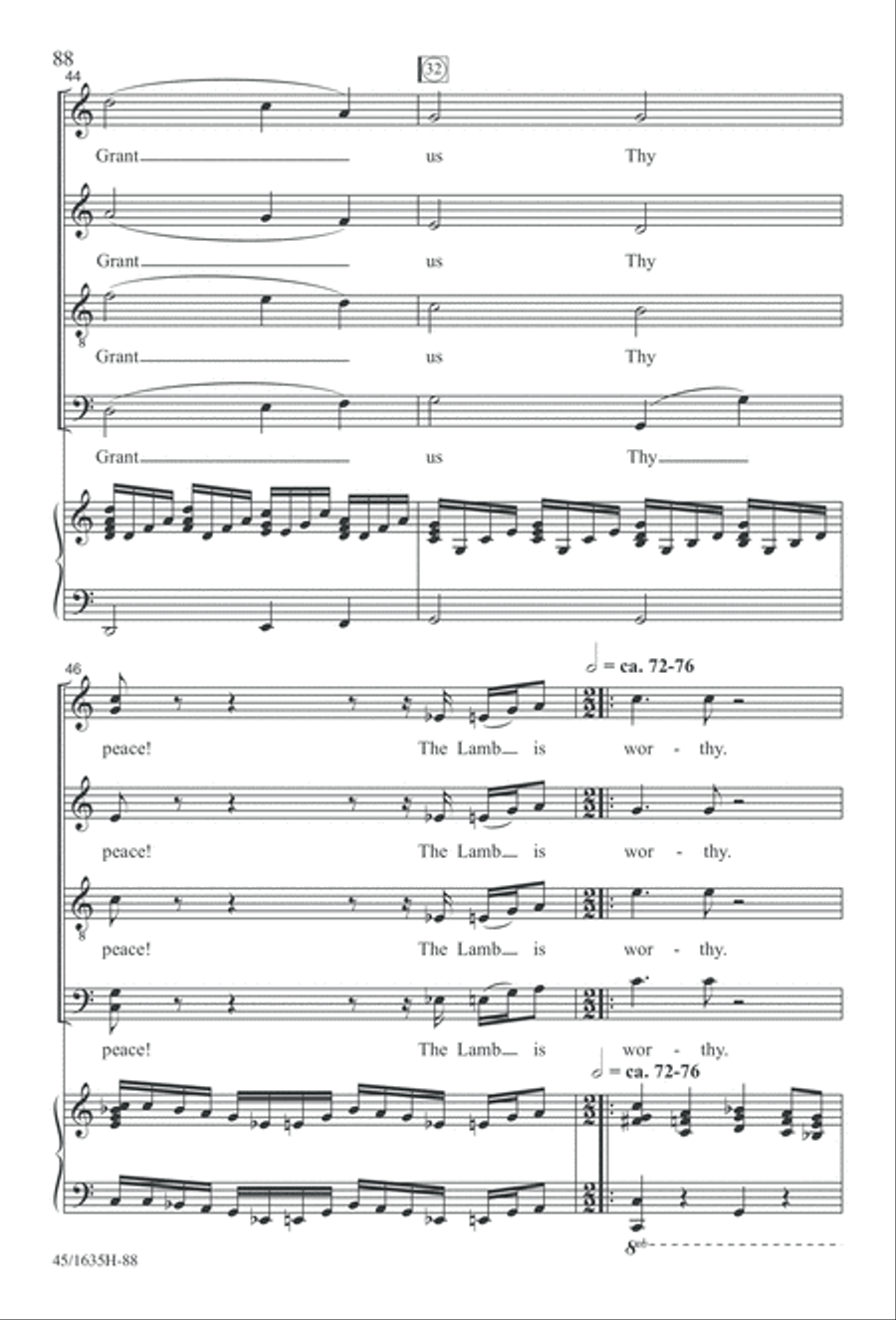 Mass: A Celebration of Love and Joy 4-Part scores gallery preview page 88