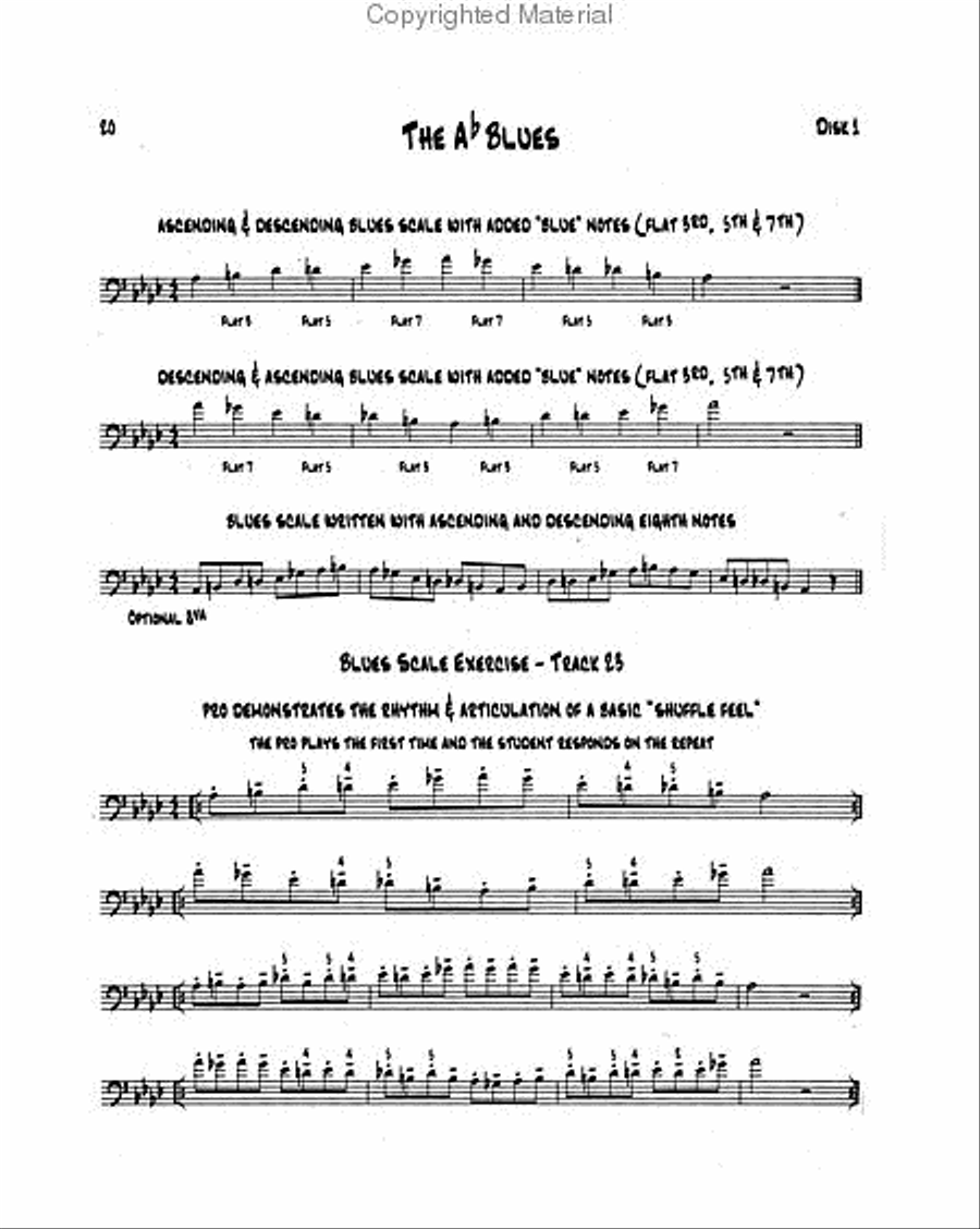Know Before You Blow - Blues for Trombone with 2 CDs Trombone scores gallery preview page 4