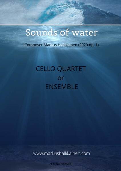 Sounds of water (For Cello Quartet or Ensemble) image number null