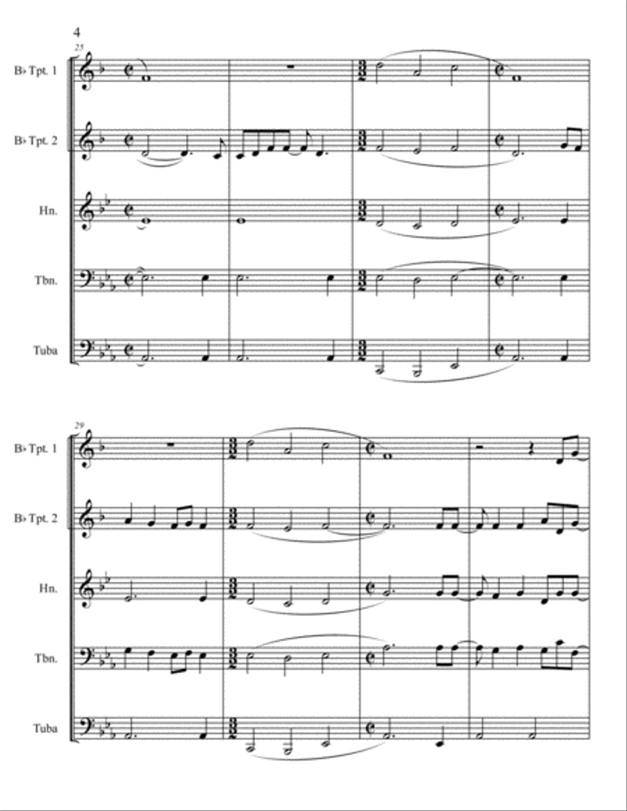 Sunrise Brass Ensemble scores gallery preview page 5