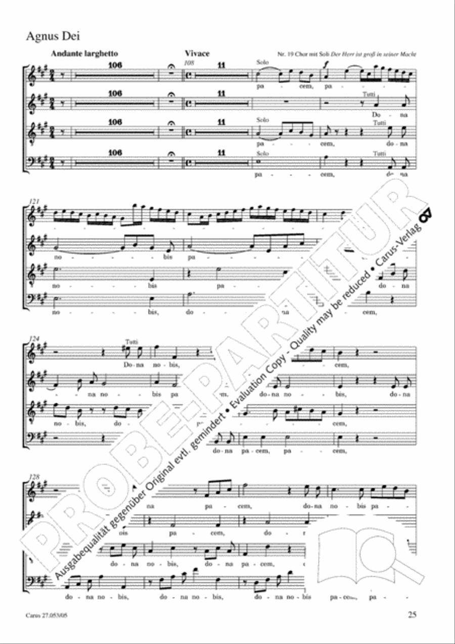 Creation Mass in A-major after Joseph Haydn (Schopfungsmesse in A nach Joseph Haydn) 4-Part scores gallery preview page 26