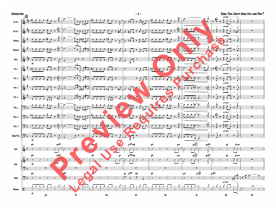 Does This Chart Make Me Look Phat? Jazz Ensemble scores gallery preview page 7