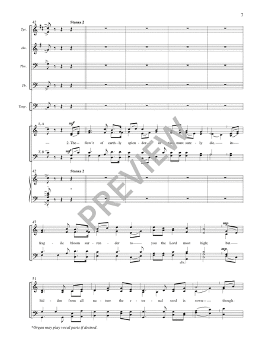 O God beyond All Praising - Full Score and Parts Bassoon scores gallery preview page 8