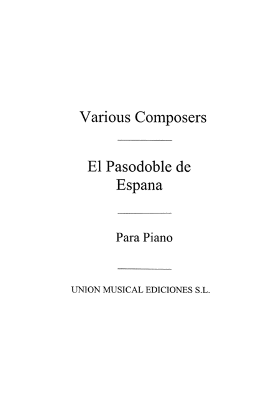 Varios: Album De Pasodobles Toreros For Piano Piano Solo scores gallery preview page 1