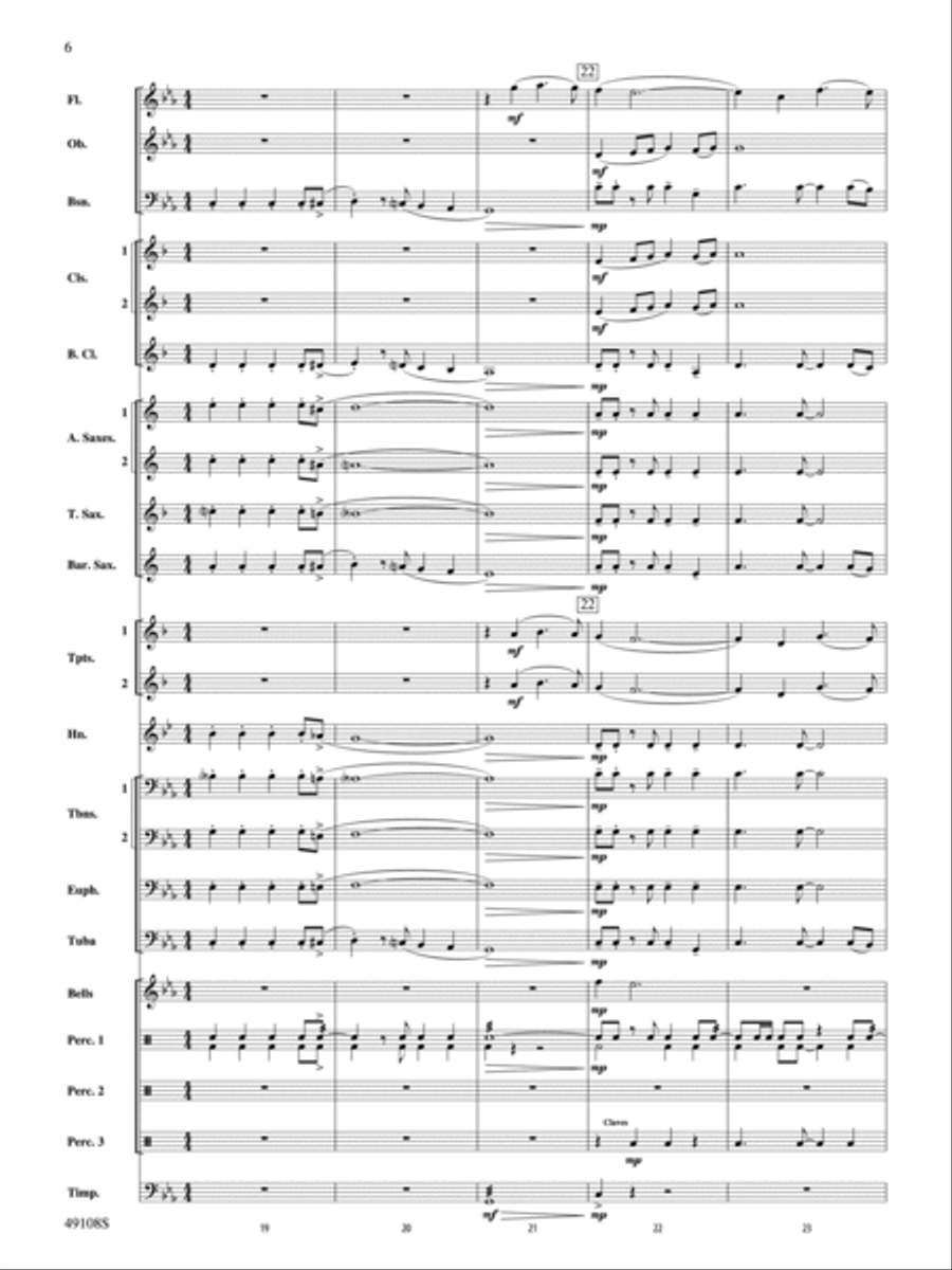 Tango for Two Left Feet: Score Concert Band scores gallery preview page 6