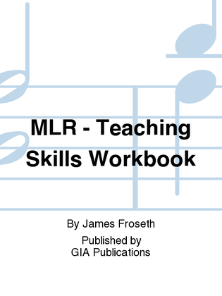 Book cover for MLR - Teaching Skills Workbook