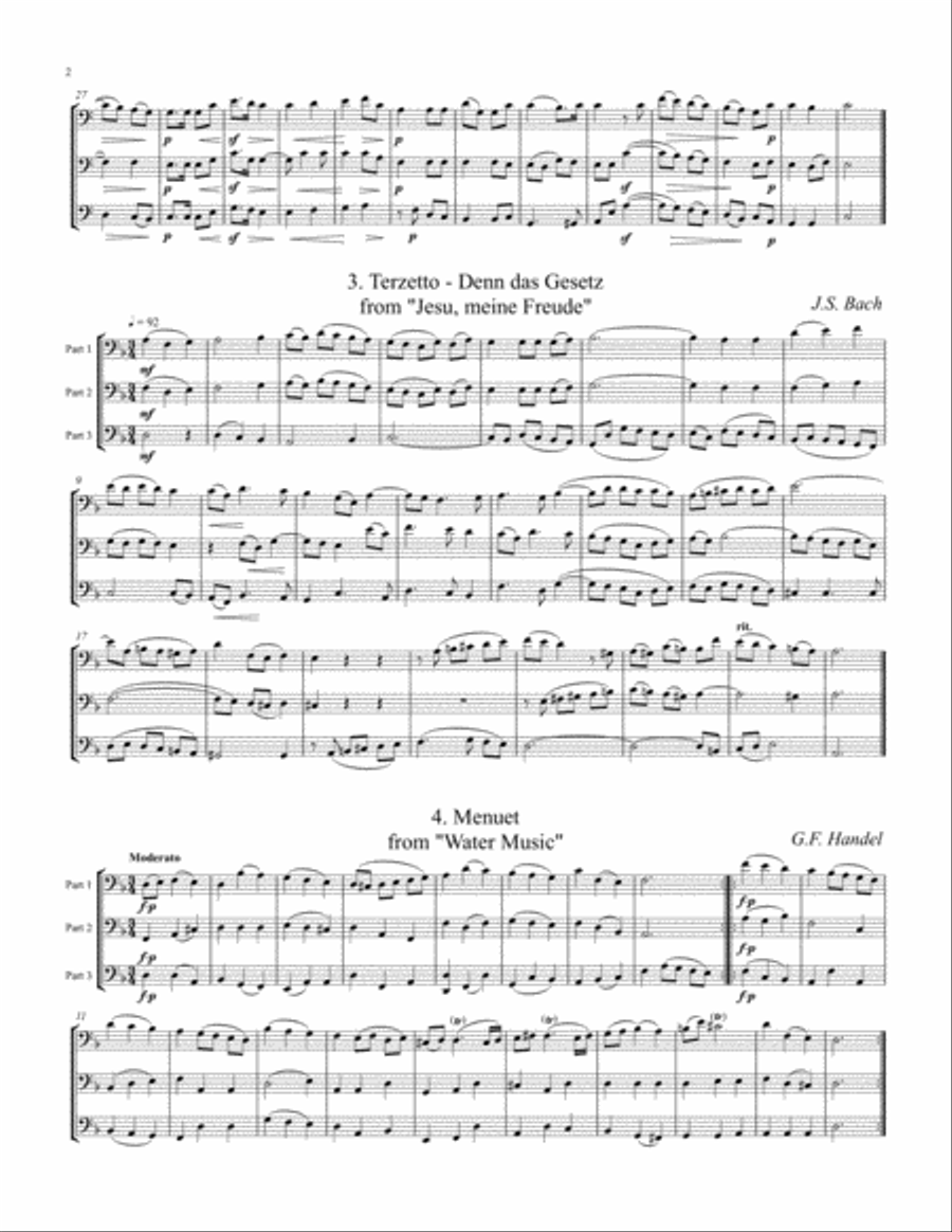 Classical Trio Album Trombone Trio scores gallery preview page 3