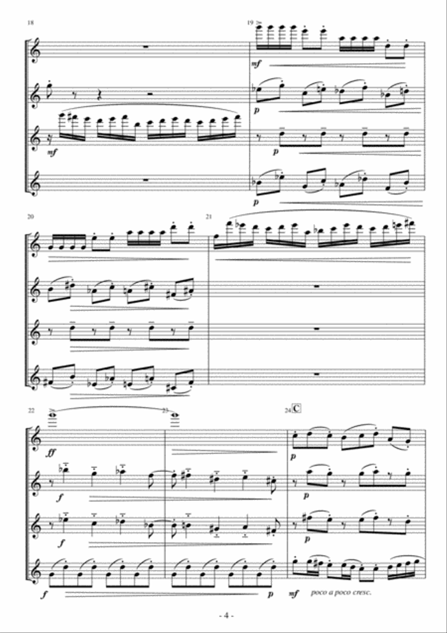 Scaramouche Woodwind Quartet scores gallery preview page 4