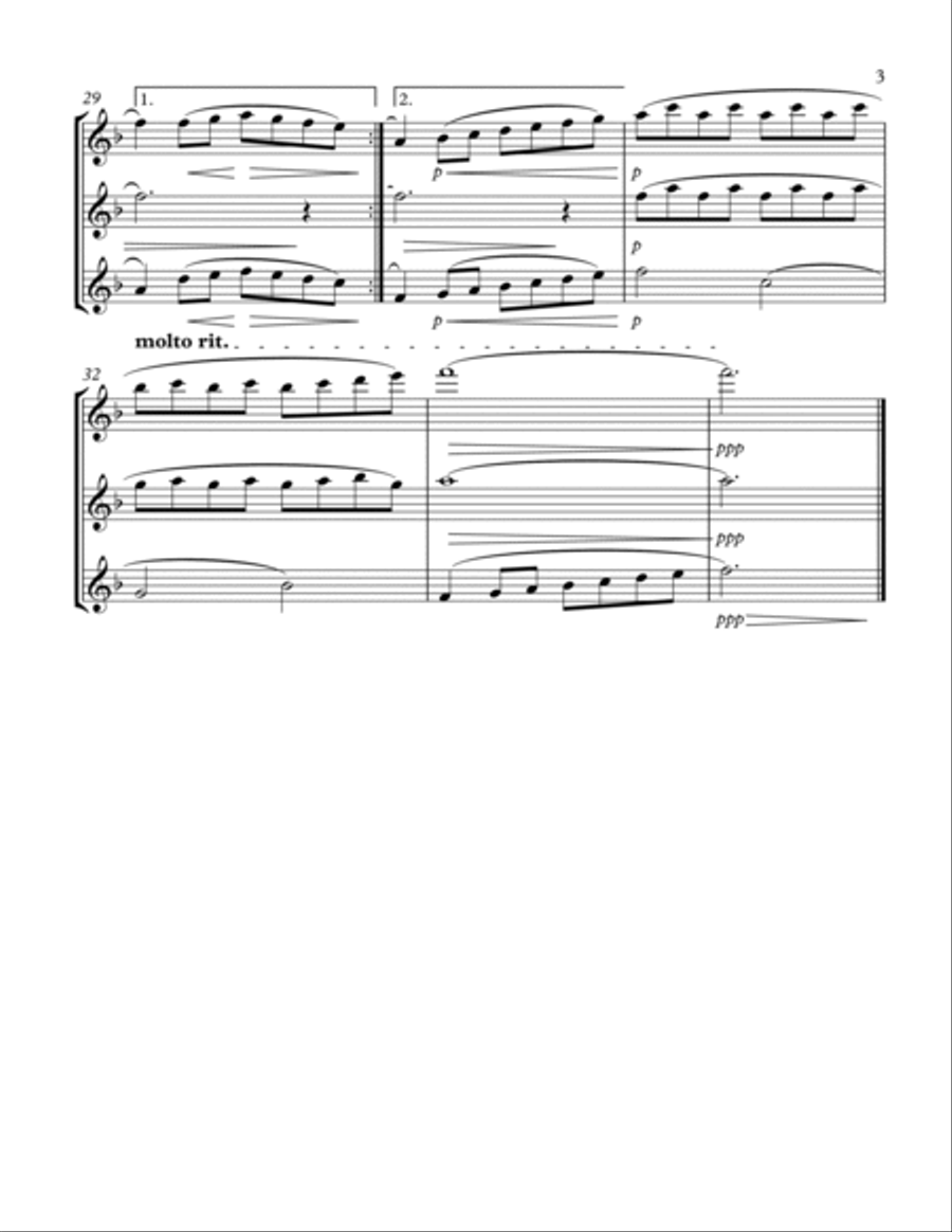 Over The Rainbow Flute Trio scores gallery preview page 4