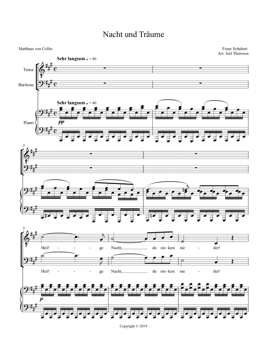 Nacht unt Traume Nacht unt Traume TB scores gallery preview page 1