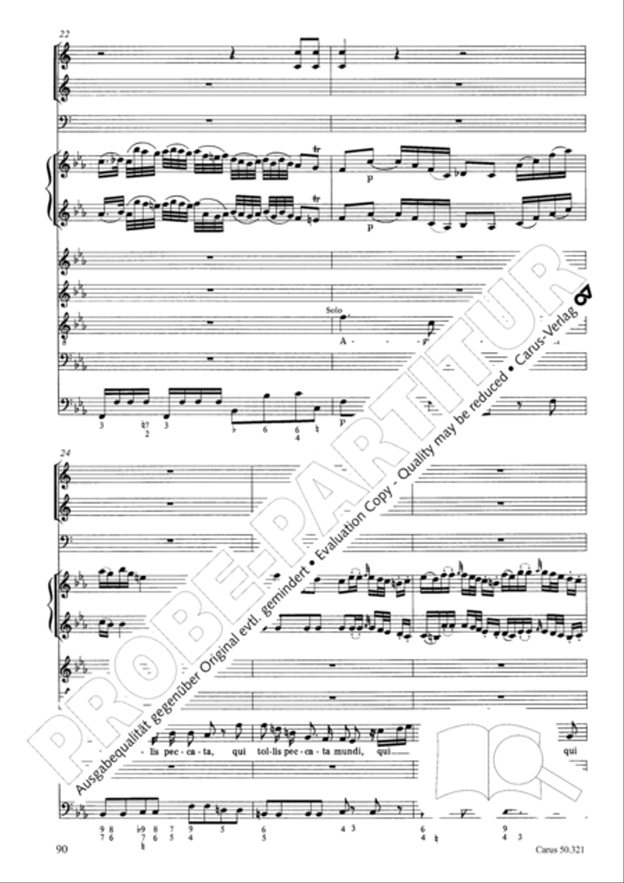 Requiem in C minor 4-Part scores gallery preview page 96