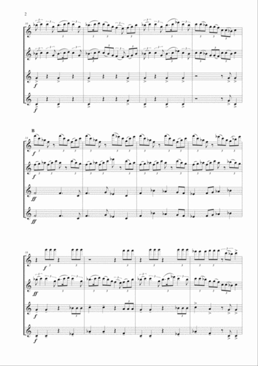 How To Train Your Dragon Woodwind Quartet scores gallery preview page 2