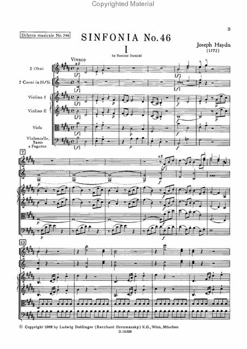 Sinfonia Nr. 46 H-Dur