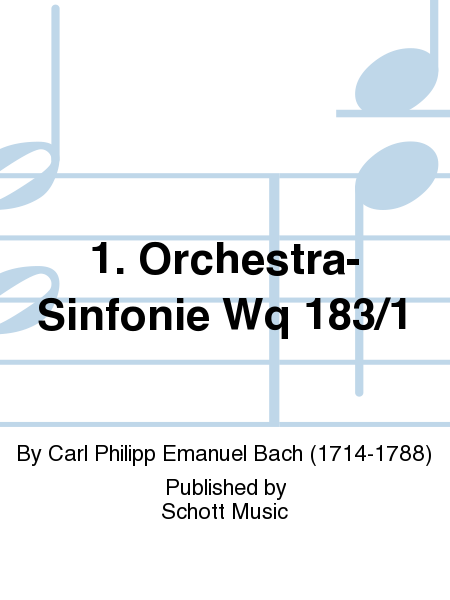 Symphony No. 1 Wq 183/1