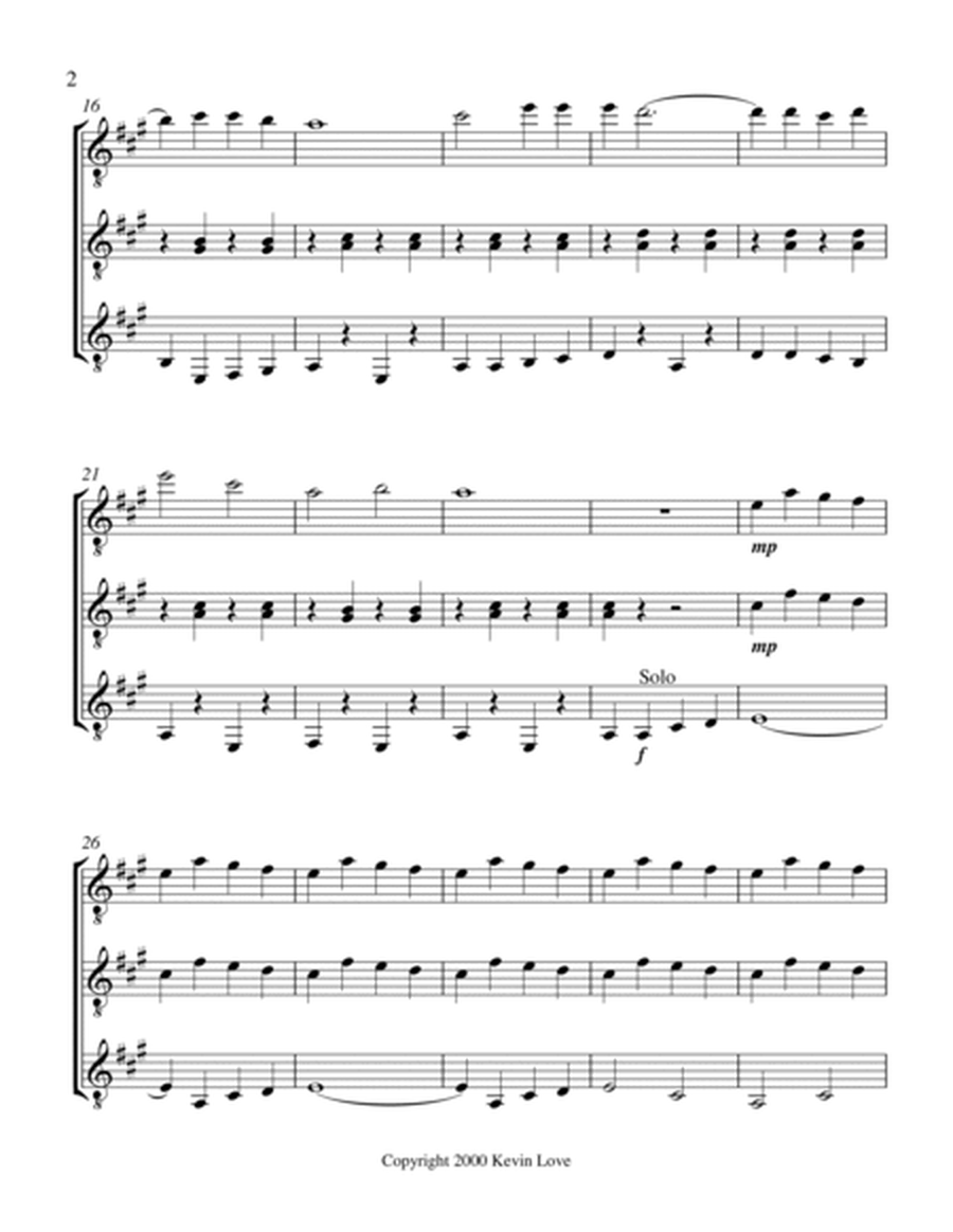 Oh! When Those Saints! (Guitar Trio) - Score and Parts image number null