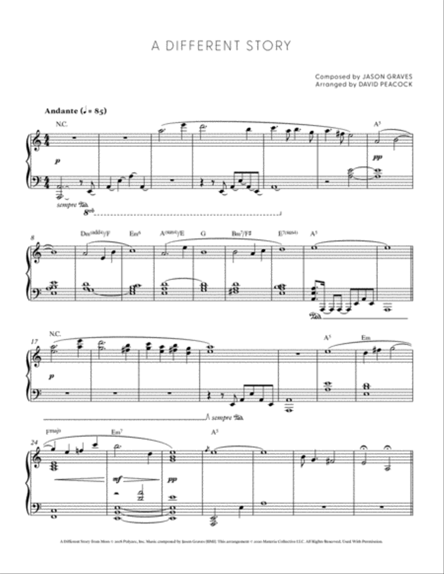 A Different Story (Moss Piano Selections) Piano Solo scores gallery preview page 4