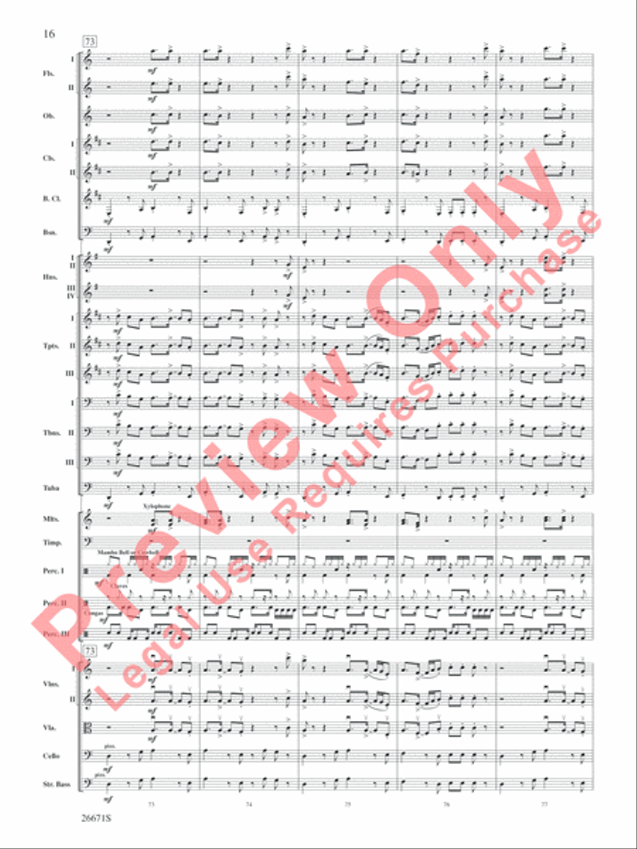 The Story of Mumble Happy Feet Full Orchestra scores gallery preview page 17