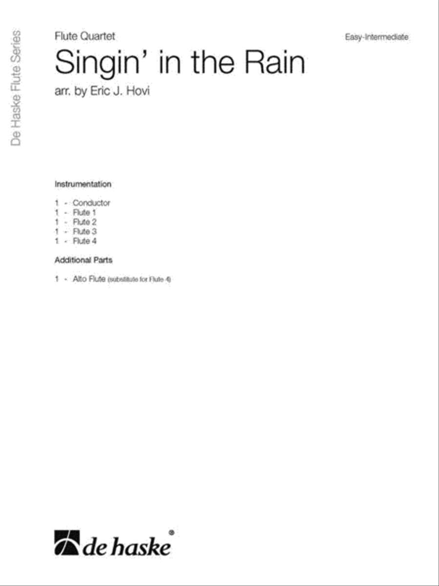 Singin' in the Rain Flute Quartet scores gallery preview page 2