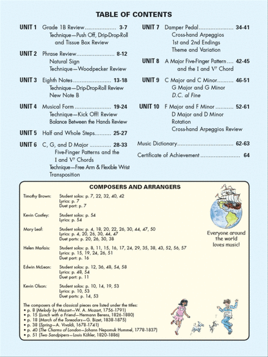 Succeeding at the Piano, Lesson & Technique Book - Grade 2A (2nd Edition) Piano Method scores gallery preview page 2