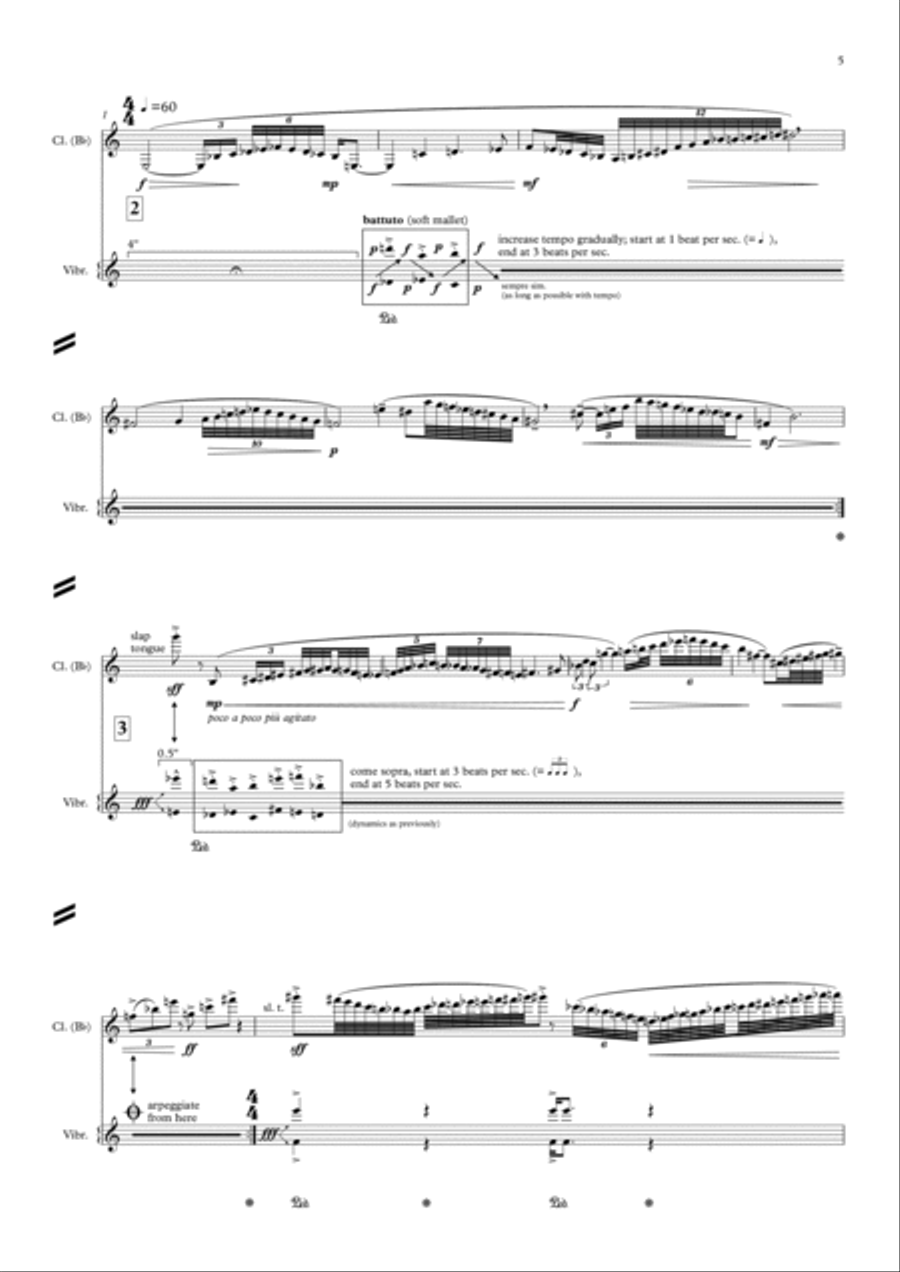 Liminal Spaces B-Flat Clarinet scores gallery preview page 5