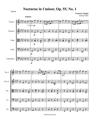 Nocturne in f minor, Op. 55, No. 1